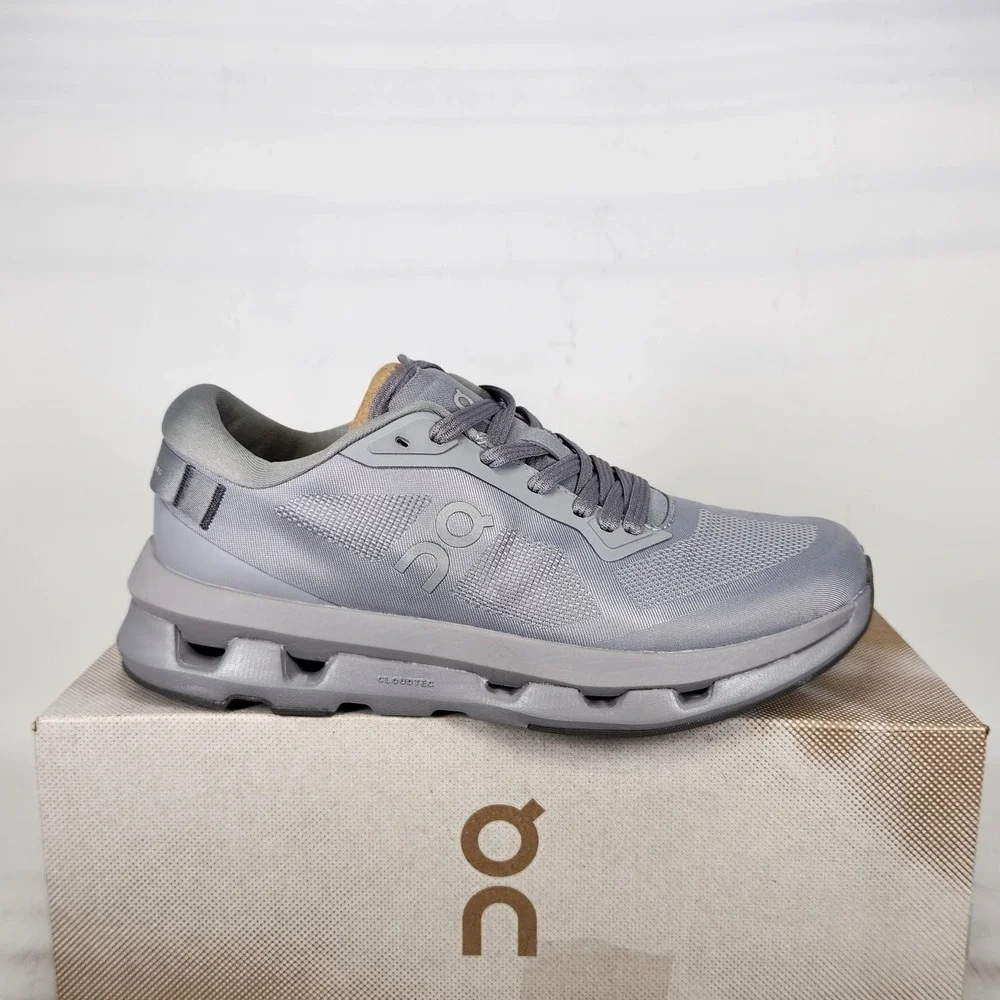 On Cloudzone Running Shoes Women Size 6.5 Alloy Rock Grey Lightweight Sneakers